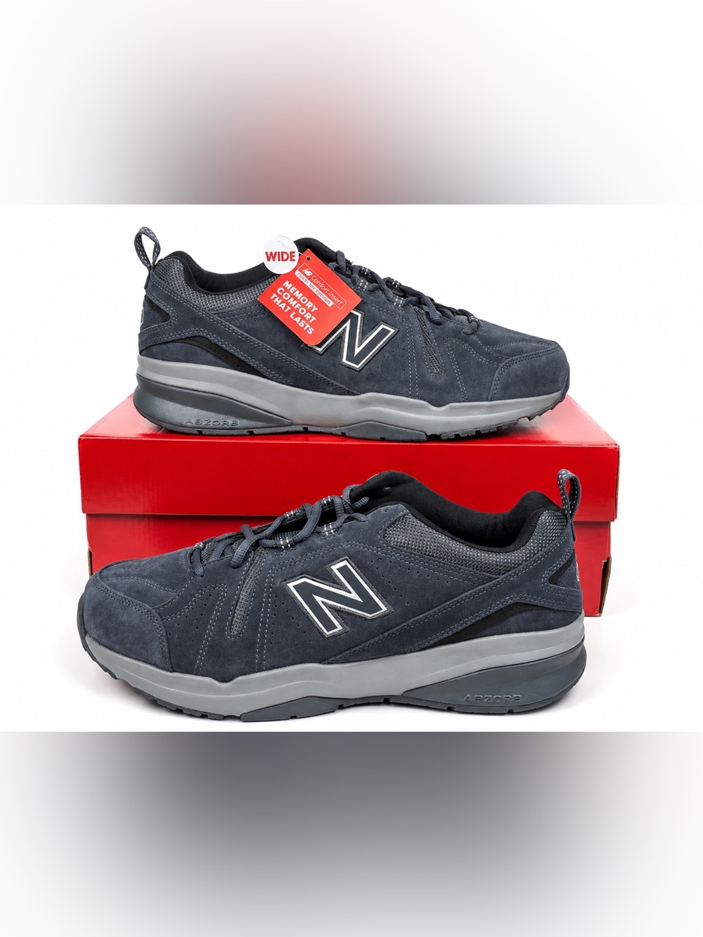 NEW BALANCE Orca Gunmetal Black Grey 608v5 MX608DG5 Memory Foam Sneakers NIB!
